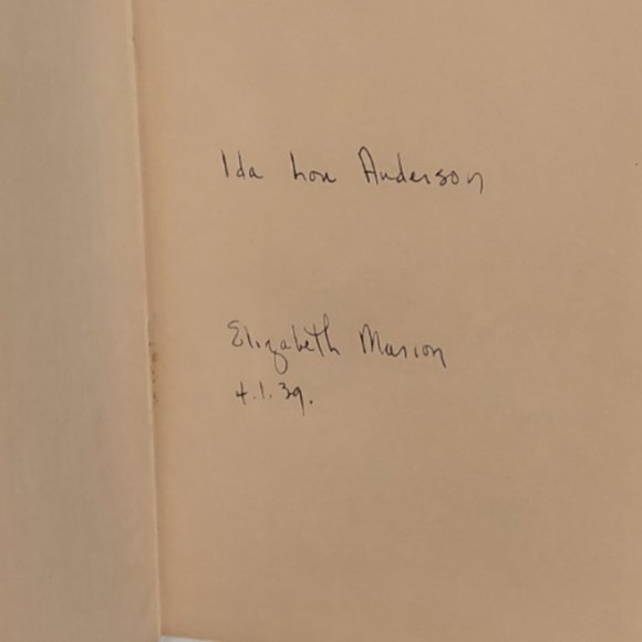 RARE 1939 Author Autographed - "The Day Will Come" Book by Elizabeth M Saunders - Picture 3 of 9